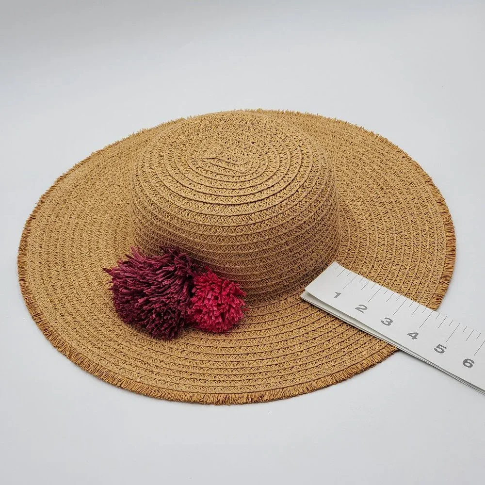Sonoma Pom-Pom accent, Large Brim, Floppy Hat